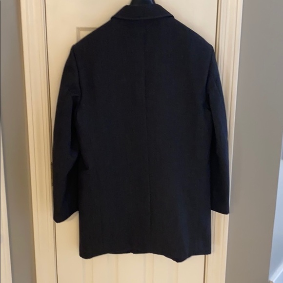 Charcoal Italian made 4 button pea coat. - Picture 3 of 4